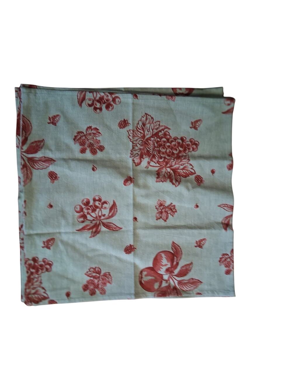 Tessitura Toscana Telerie new nwot cloth napkins 7 fruit floral cotton Italy